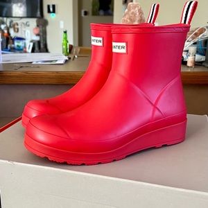 Red Hunter Short Play Boot Size 8